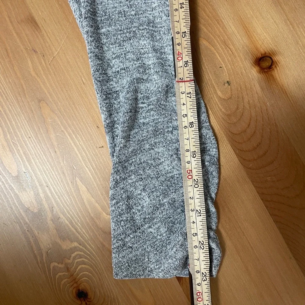 Market & Spruce Maternity Heather Gray Ruched Long Sleeve‎ Stretch Tunic Top M